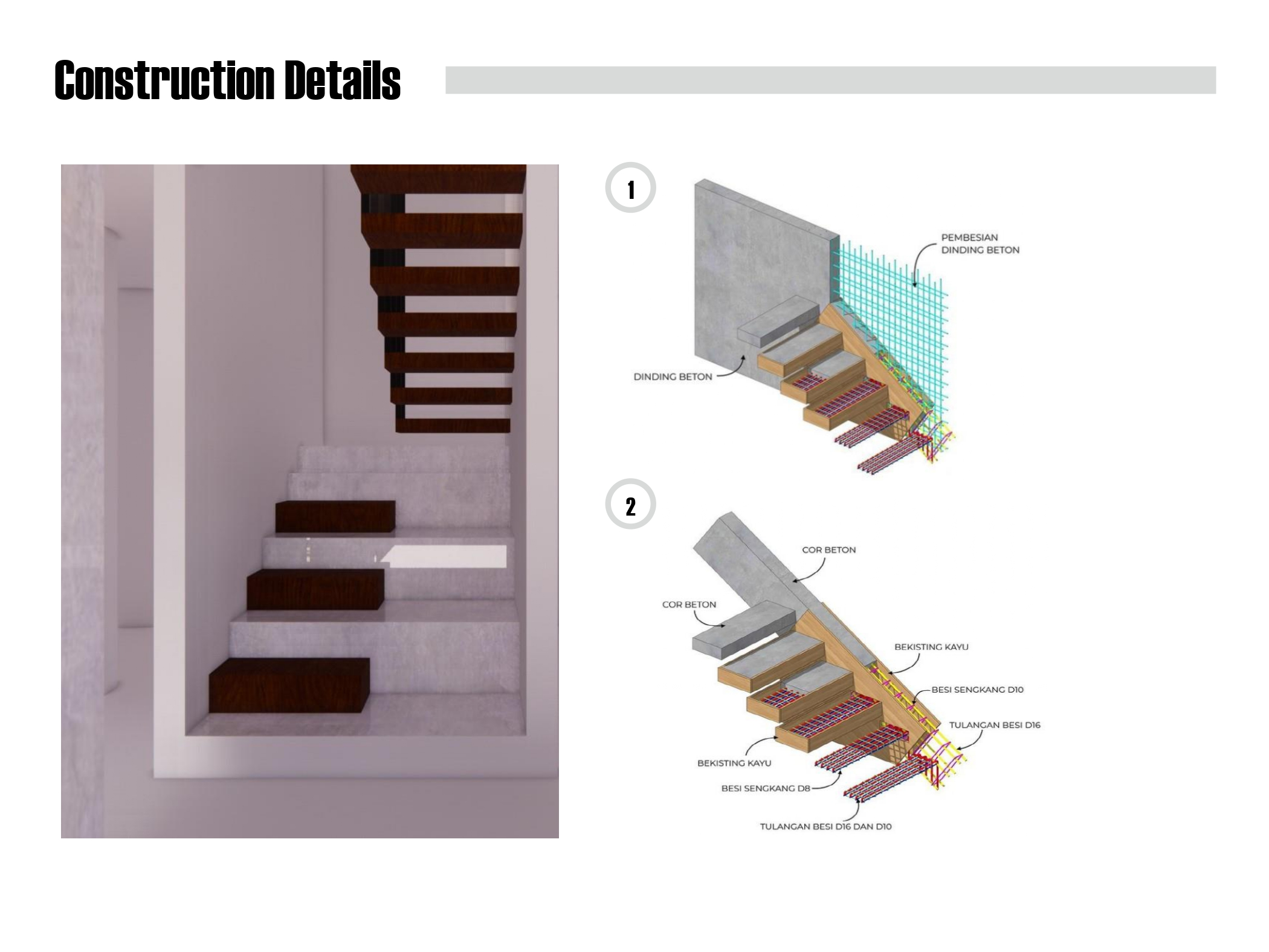 Render material dan finishing oleh Purnama Design Build